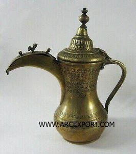 Shiny New Design Coffee Serving Dallah And <b>Kettle</b> With Silver Color Shiny Polished Top Quality Antique Decoration For Tabletop - Product Image 2