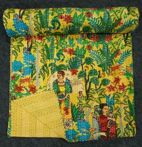 Quilts Kantha sur mesure, jetés Kantha et textile Kantha pour les magasins de décoration intérieure - Product Image 2
