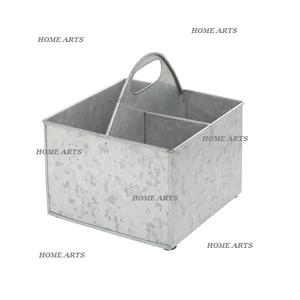 Porte-couverts galvanisé de conception la plus récente avec manche en bois Porte-couverts de vaisselle de qualité de luxe par Home Arts - Product Image 4