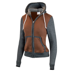 Veste à capuche molletonnées pour femmes, de base, fermeture éclair, coupe ajustée - Product Image 6