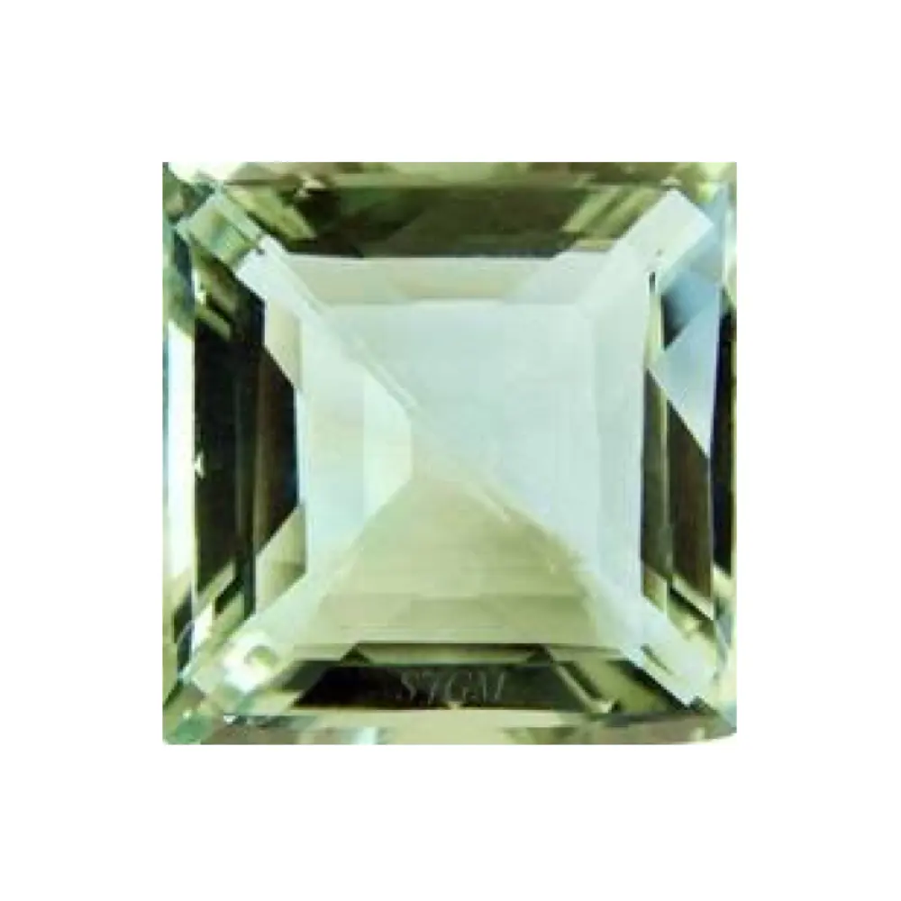 Centrale naturelle à facettes en vrac, 1/4 "7mm, améthyste verte, coupe carrée, prix d'usine, vente en gros, pierre précieuse