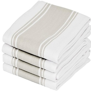 Toalla de cocina clásica de algodón 100% a rayas, toalla colgante absorbente de alta calidad con certificado GOTS - Product Image 3