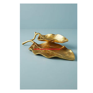 ถาดแบบจุ่มและชิปโลหะลายใบทองแบบแฟนซีออกแบบได้ตามต้องการ - Product Image 1