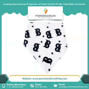 Bavoirs bandana pour bébé |   100% coton biologique |   Bavoirs pour bébés imprimés numériquement |   Bavoirs absorbants réglables pour nourrissons - Product Image 2