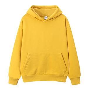 เสื้อกันหนาวมีฮู้ดสำหรับผู้ชาย,เสื้อกันหนาวมีฮู้ดทรงสตรีทสีพื้นผ้าฝ้าย100% - Product Image 6