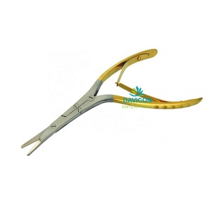 Tijeras Nasales Caplan TC de Alta Calidad para Otorrinolaringología - Tijeras para Septum Caplan TC de Doble Acción con Mangos Angulados y Dentados de 8 (20.3 cm) - Product Image 1