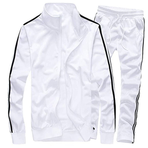 ชุดวอร์มแทรคสูทผู้ชายไซส์ใหญ่ ปี 2021 โลโก้สั่งทำ ผ้าโพลีเอสเตอร์ 100% ชุดออกกำลังกายฤดูหนาวสำหรับผู้หญิงและผู้ชาย - Product Image 3