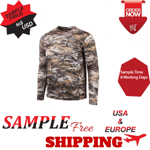T-shirt Camouflage en polyester pour homme, chemise tactique de camping, à séchage rapide, tenue de Combat, pour la chasse au canard, nouveau design - Product Image 4