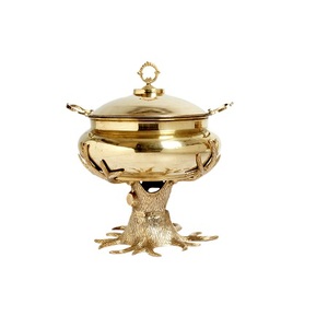 Nuevo Diseño de Plato para Calentar Comida, Color Dorado, Forma Redonda, Acero Inoxidable, para Proveedor Mayorista - Product Image 2