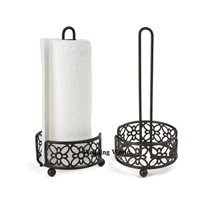 Porte-mouchoirs en métal noir avec revêtement en poudre, qualité supérieure, fait à la main, porte-serviettes de table, style classique, élégant et chic - Product Image 5