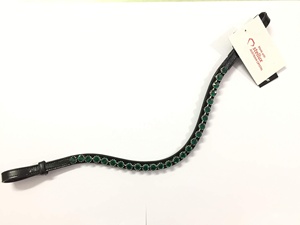 Haute qualité 8mm cristal émeraude luxe cheval culottes en cuir Durable ouvert ruban collant boucle ensembles équestres accessoires - Product Image 5