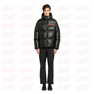 เสื้อแจ็กเก็ตโค้ชโพลีเอสเตอร์ของผู้ชายเสื้อแจ็คเก็ตขนเป็ดสำหรับฤดูหนาวขนาด XXXL ผ้าเบาตกแต่งลวดลายกระเป๋าพิมพ์โลโก้ได้ตามต้องการ - Product Image 2