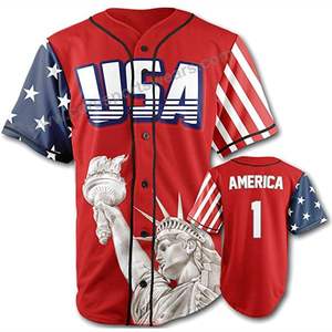 Uniforme de béisbol de tela 100% poliéster, jerseys, impresión personalizada por sublimación, uniforme para jóvenes - Product Image 4