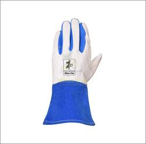 ถุงมือเชื่อมหนังแบบแยกพรีเมี่ยมสำหรับผู้ชาย, ถุงมือนิ่มสวมใส่สบายกันความร้อนป้องกันการลื่นป้องกันการกระแทก - Product Image 2