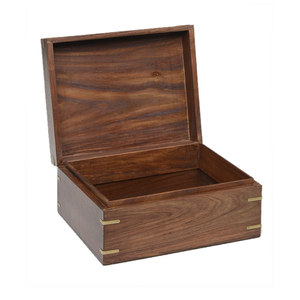 Wooden Burial Cremation Urn Boxes and Casket for Human Ashes Adult Man or Woman Handcrafted Walnut Wooden Urn for Human Ashes - Product Image 3