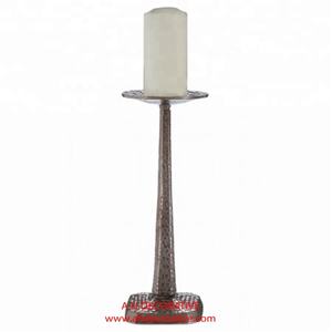 Antique Copper Tall Floor Standing Metal <b>Candle</b> Holder A.H Decorative Luxury Home Decorative Handcrafted Elegant Portable Pillar - Product Image 5