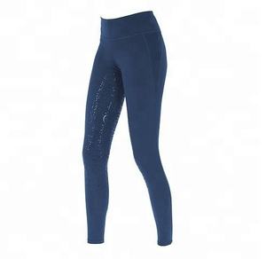 Shemax 2024 OEM <b>Ladies</b> Riding Tights New Fashion Full Silicone <b>Leggings</b> <b>with</b> Cellphone <b>Pocket</b> Made in Pakistan Horse Products - Product Image 5