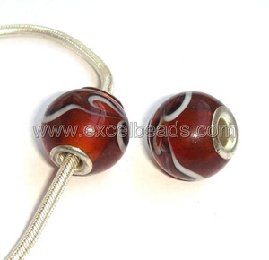 Perles de verre en cristal jaune faites à la main pour la fabrication de bijoux - Product Image 6