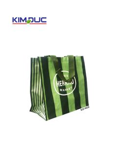 กระเป๋าช้อปปิ้งทำจากลามิเนตขนาดกลางปิดไหล่ที่จับได้ลายการ์ตูนทำจาก PP เป็นมิตรกับสิ่งแวดล้อมสีที่กำหนดเองได้ - Product Image 3