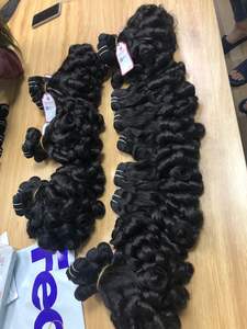 เครื่องคู่ผ้าเปรูหยิกรวมกลุ่มเวอร์จินเรมี่มนุษย์ต่อผมในราคาขายส่งที่มีคุณภาพสูง Vietnames - Product Image 3