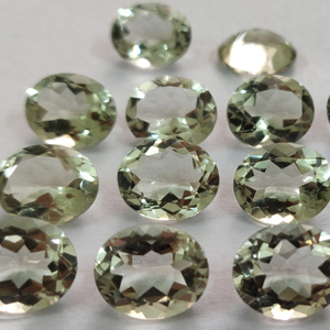 Améthyste verte naturelle coupe ovale 4x6mm à 8x10mm à facettes-améthyste verte en vrac pierre précieuse en vrac de qualité supérieure - Product Image 1