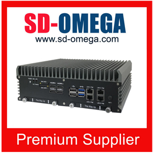 SD5100G1 AMD встроенный V1000 процессор с 8 x GbE/2 x COM/4 x DP/4 x USB <span class=keywords><strong>3</strong></span>,0/GeForce GTX 1050 GPU Мини компьютер - Product Image 1