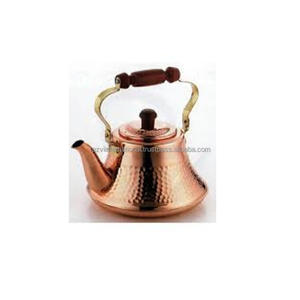 Teteras y Teteras de metal de cobre de alta calidad con mango de madera para la decoración del hogar y la Mesa - Product Image 1