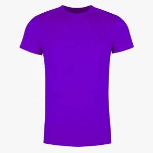 T-shirt uni de couleur unie nouveau design prix de gros t-shirts col rond coupe ajustée vêtements décontractés t-shirts surdimensionnés - Product Image 1