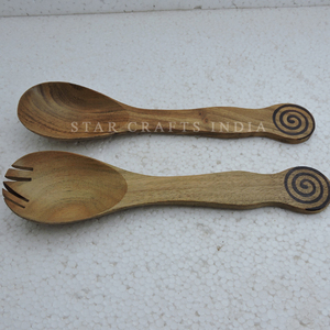 Acacia Wooden Salad Server Wholesale Handmade New Design <b>Kitchen</b> Utensils <b>Kitchen</b> Accessories <b>Kitchen</b> <b>Gadgets</b> - Product Image 5