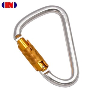 Outdoor Sports Adventure Rock Twist Lock Rock Climbing Aluminum Carabiner - Product Image 1