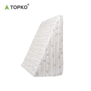 Topko Wedge Pillow mit Memory Foam Top, stilvollem Chic Jacquard Cover, Keil kissen zum Schlafen und Acid Reflux