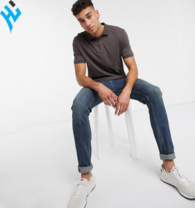 Polo de Golf con logotipo bordado para hombre, camisa de talla grande personalizada, fabricante profesional, 100% algodón, con estilo, nuevo - Product Image 4