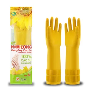 Длинные латексные кухонные перчатки Nam, размер M (35 см), безопасные для кожи, удобные для рук, для ролеров, домохозяйки, женщин при работе