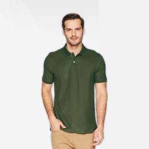 Camiseta de manga corta para hombre de alta calidad para Polo 100% algodón con cuello abotonado Verano de algodón suave para Polo camiseta - Product Image 3