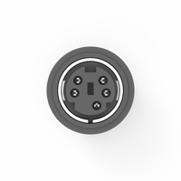 Connecteur Mini Din 5 broches femelle type DIP Modèle MD-05F3-01 Marque Nian-Yeong 2A 12V Usage industriel