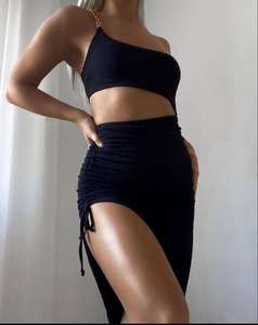 Robe portefeuille courte pour femme, vêtements de plage, imprimé Floral, style Boho, avec volants, manches courtes, Mini, portefeuille, été, collection 2022 - Product Image 3