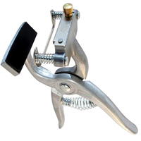 Kit de pinces à tatouer vétérinaires à bord arrondi pour oreilles – Instruments réutilisables en aluminium pour chiens et bétail