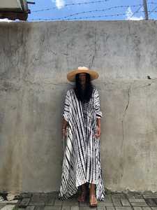 Robe longue kaftan pour femmes, tenue de plage à manches longues, nouveau design 2019 - Product Image 6