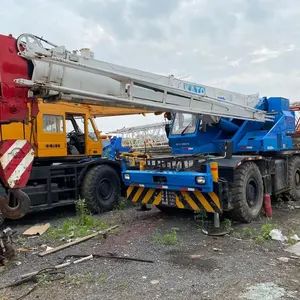 Usado máquinas de construção Kato guindaste do caminhão do kato Guindastes kato 25ton guindaste off-road em bom estado em xangai para venda