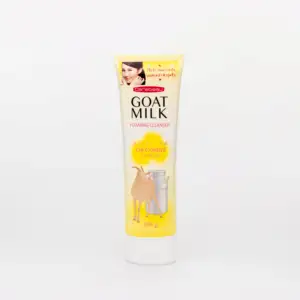 Private Label CAREBEAU GOAT MILK FOAMING CLEANSER Oil Control (120g) Organic Face Cleanser from Thailand