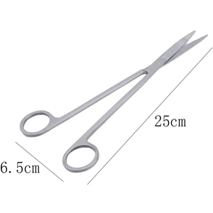 Kit d'outils de nettoyage d'aquarium manuel en acier inoxydable allemand de qualité supérieure, ton argenté, durable, pour aquascaping et aménagement paysager 2026 - Product Image 2