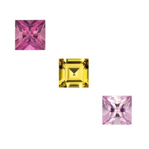 ทัวร์มาลีนแบบหลายเหลี่ยมตัดเป็นสี่เหลี่ยม10มม. อัญมณีหลวมเหลี่ยมเพชรพลอย | ทัวร์มาลีนธรรมชาติ - Product Image 1