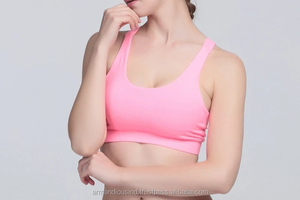 Sujetador deportivo sexy para mujer y ropa deportiva para gimnasio sin costuras de secado rápido y transpirable de talla grande Fitness Sujetador deportivo corto de un hombro - Product Image 6