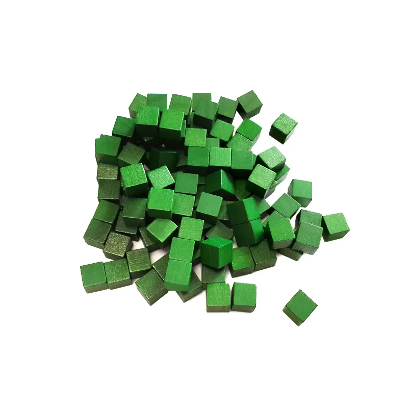 GD Vert 1 cm bonne qualité, 3D bloc puzzle modèle mathématique En Bois Cube