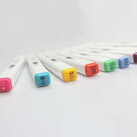 Touchliit 6ème génération 204 couleurs Stylos marqueurs d'art à double tête à base d'alcool Fournitures d'art