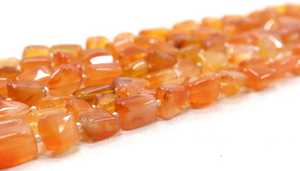 16 \ "ลูกปัดพลอยคาร์เนเลียนธรรมชาติอันยาวนานรูปนักเก็ตผิวเรียบคุณภาพเกรด AAA ผู้ผลิตขายส่งคุณภาพสูง - Product Image 4