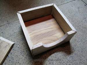 Servilletero de madera al por mayor de fábrica Servilletero de madera con logotipo personalizado hecho a mano Color madera natural - Product Image 5