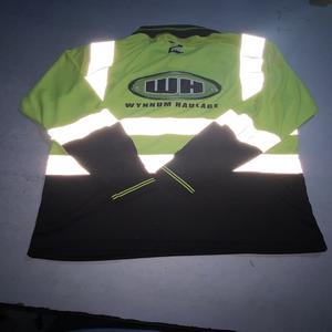 Polo jaune HI VIS personnalisé OEM Chemises à manches courtes - Product Image 3