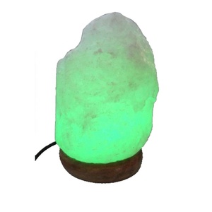 Lampe de sel à LED en cristal de l'Himalaya Technique sculptée Style Feng Shui Purificateur d'air à changement de couleur écologique Ioniseur Cadeau d'affaires - Product Image 5