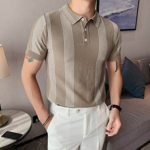 Polo d'été à coupe étroite, de Style décontracté, avec Impression d'affaires - Product Image 3